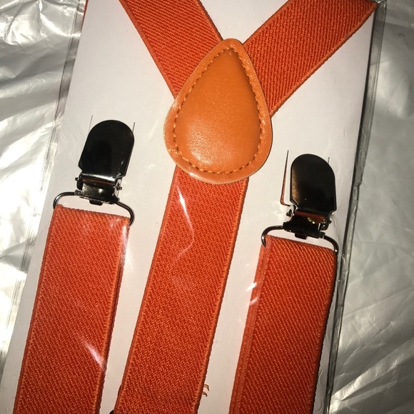 ORANGE BOYS SUSPENDER & BOW TIE SET -*NWT* - Picture 4 of 4